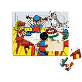Pippi Langstrumpf Puzzle eingerahmt Spiel