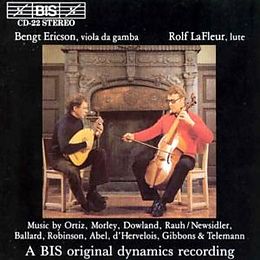 BENGT ERICSON CD Viola Da Gamba Und Laute