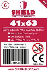 Shield Sleeves 1018517 - Shield 6, 100 Super Premium Kartenhüllen für Kartengröße 41 x 63 mm, Spielkarten-Schutzhüllen Spiel