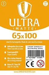 Shield Sleeves 1027378 - Shield Ultra Matte 7, 100 Super Sleeves für Kartengröße 65 x 100 mm, Spielkarten-Schutzhüllen Spiel