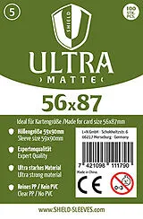 Shield Sleeves 1027374 - Shield Ultra Matte 5, 100 Super Sleeves für Kartengröße 56 x 87 mm, Spielkarten-Schutzhüllen Spiel