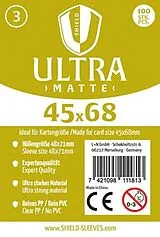 Shield Sleeves 1027371 - Shield Ultra Matte 3, 100 Super Sleeves für Kartengröße 45 x 68 mm, Spielkarten-Schutzhüllen Spiel