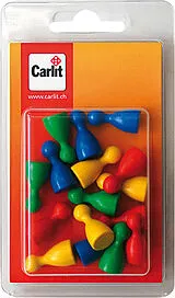 CARLIT Spielzubehör, Halma-Kegel 16 Stück Spiel