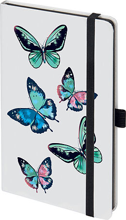 Blankobuch geb Biella Notizbuch Kompagnon White Trend, Butterfly von 