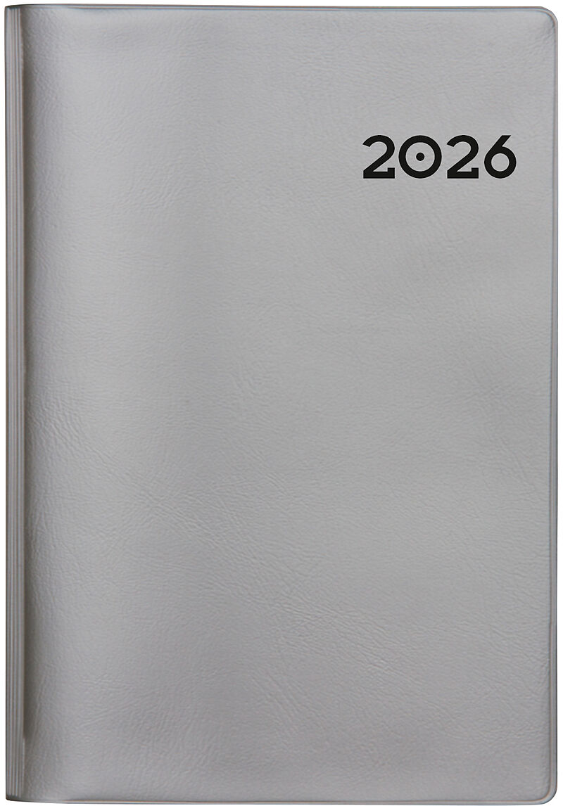 Biella Planer Istanbul, 10,6x15,3 cm, 1 Monat auf 2 Seiten, silber 2025