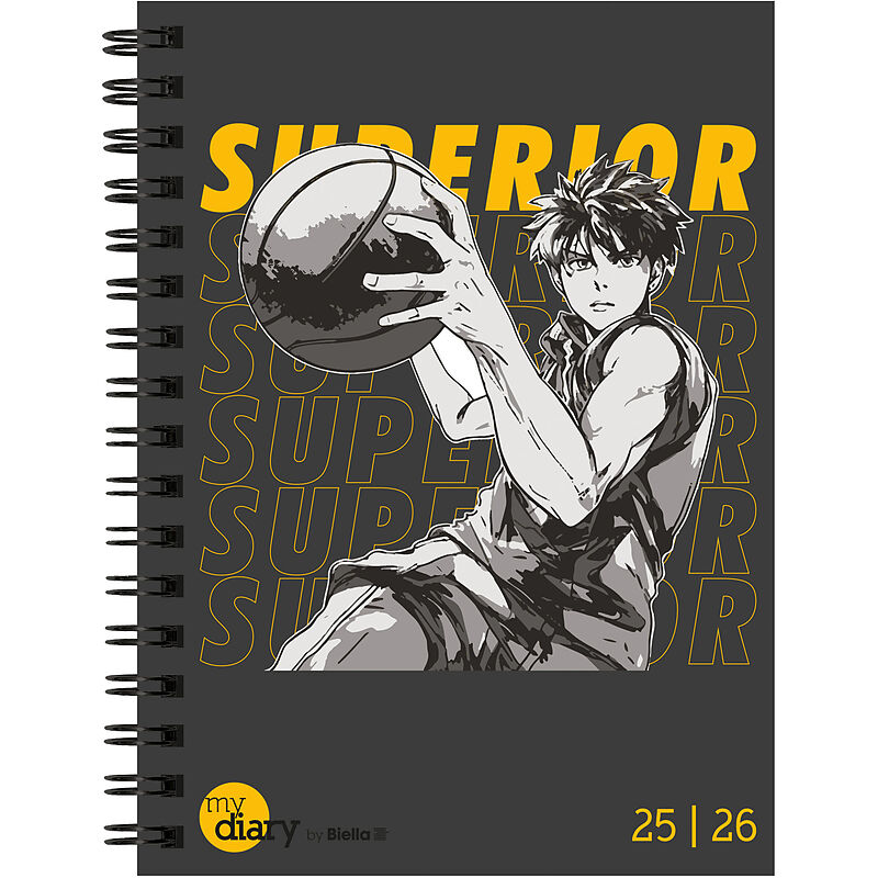 Biella Schüleragenda mydiary, Wire-O, 12x16,5 cm, 3½ Tage pro Seite, Sport