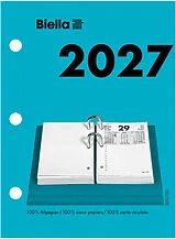 Agenden Jahr BIELLA Umlegeblock 2027 885700000027U 1T/1S grau/schwarz ML 8x10.8cm von 