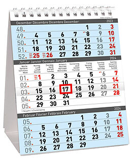 Agenda annuel SIMPLEX Calendrier 3 mois 2024 61102.24 125x155mm,3M/1S de 