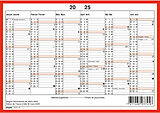  SIMPLEX Tafelkalender, A5 quer, Jahrgang 2025 von 