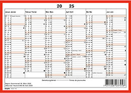  SIMPLEX Tafelkalender, A5 quer, Jahrgang 2025 von 