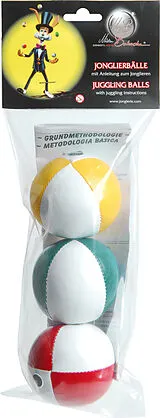 Jonglierball weiss-uni 3-er Spiel