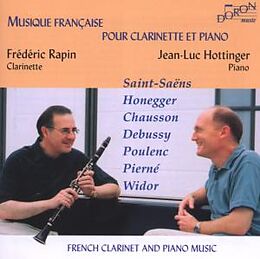 Frederic Rapin, J.-L. Hottinger CD Französische Musik für Klarinette und Klavier