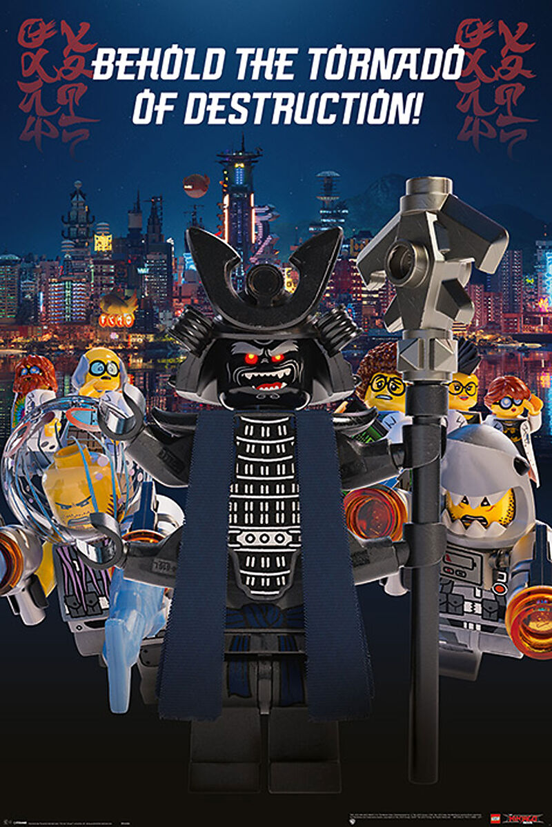 Lego Ninjago Movie Garmadon Destruction Poster Maxi Posters