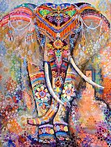 Diamond Painting Elefant 50x40 cm Spiel