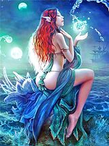 Diamond Painting Mermaid 40x30 cm Spiel