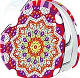 Diamond Painting Mandala Mirror /Taschenspiegel, 7cm Durchmesser. Spiel