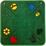 Jassteppich grün Ja/Pi, 60 x 60 cm Spiel