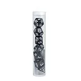 Würfelset RPG Marble schwarz Spiel