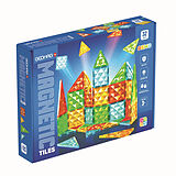 Geomag 507101 - Geomag Magnetic Tiles Gems 32, 2D/3D Konstruktion, Lernspielzeug Spiel