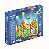 Geomag 507101 - Geomag Magnetic Tiles Gems 32, 2D/3D Konstruktion, Lernspielzeug Spiel