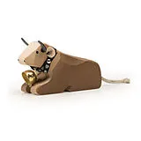 Kuh 1 liegend Braunvieh Spiel