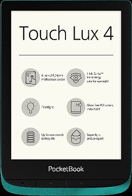 Livre Relié PocketBook Touch Lux 4 - emerald de PB627-C-WW