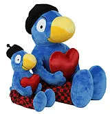 Globi Plüsch mit Herz gross, Jubi, 45cm Spiel