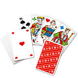 Piquetkarten 4-farbig mit extra grossen Zahlen Spiel