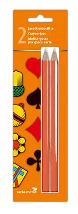 2 Jasskreidestifte in Blister Spiel