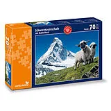 Schwarznasenschafe am Matterhorn Spiel