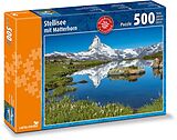 500 Teile Puzzle Stellisee mit Matterhorn Spiel