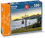 500 Teile Puzzle Luftseilbahn Ebenalp Spiel