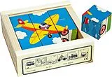 Würfelpuzzle, 9-teilig. Verkehrsfahrzeuge Spiel