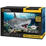 CUBICFUN - 3D Puzzle Weißer Hai 72 Teile Spiel