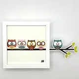  Les hiboux en couleur von Funky frames