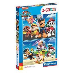 Clementoni Life At Sea Puzzle 2x60 Teile Für Kinder Ab 4 – 27x19 Cm, Mit Glitzereffekt, Made In Italy