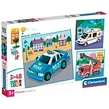 Puzzle Einsatzautos 3x48 tlg. Spiel
