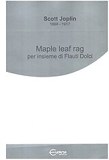 Scott Joplin Notenblätter Maple Leaf Rag für 7 Blockflöten