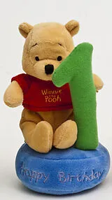 Winnie mit Geburtstagsnummer 1 Plüsch Spiel