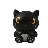 Squishy Katze, schwarz Spiel