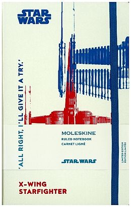 Blankobuch geb Moleskine Notizbuch - Star Wars Large/A5, Liniert, Fester Einband, Xwing von 