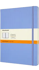 Blankobuch geb Moleskine Notizbuch XL, Liniert, Fester Einband, Hortensien Blau von 
