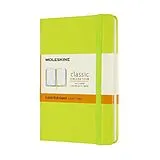 Blankobuch geb Moleskine Notizbuch Large/A5, Liniert, Fester Einband, Limetten Grün von 