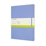 Blankobuch geb Moleskine Notizbuch XL, Blanko, Weicher Einband, Hortensien Blau von 