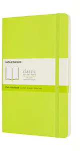 Blankobuch geb Moleskine Notizbuch Large/A5, Blanko, Weicher Einband, Limetten Grün von