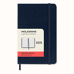 Fester Einband Moleskine 12 Monate Tageskalender 2025, Pocket/A6 von 