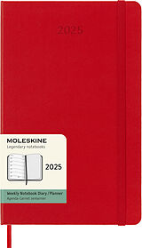 Fester Einband Moleskine 12 Monate Wochen Notizkalender 2025, Large/A5 von 