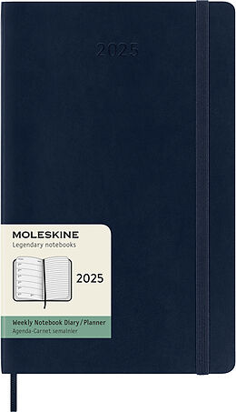 Fester Einband Moleskine 12 Monate Wochen Notizkalender 2025, Large/A5 von 