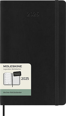 Paperback Moleskine Klassischer Kalender 2025, Large (13x21cm), weicher einband von 