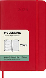 Fester Einband Moleskine 12 Monate Wochen Notizkalender 2025, Pocket/A6 von 